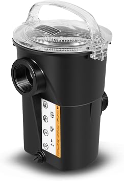 for Hayward SP1516 PowerFlo LX Pump Strainer Housing with Lip, Basket and o-Ring, 1-1/2-inch FIP Inlet by 1-1/2-inch MIP Outlet