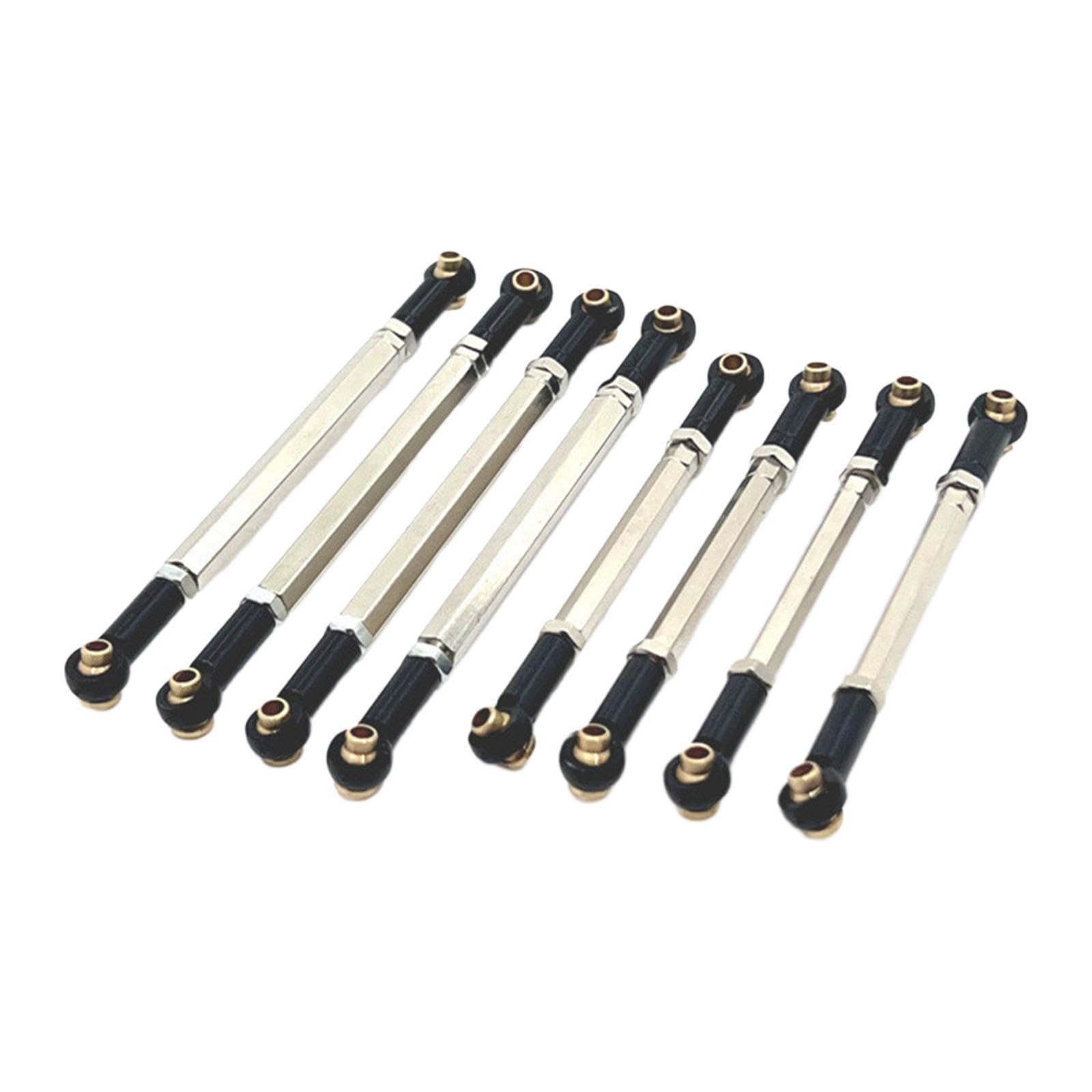 predolo 8 Piezas de Varillas de Enlace para Chasis RC, Accesorios de Varillaje de Chasis, Piezas de Repuesto, Varilla de Enlace de Dirección Ajustable para MN