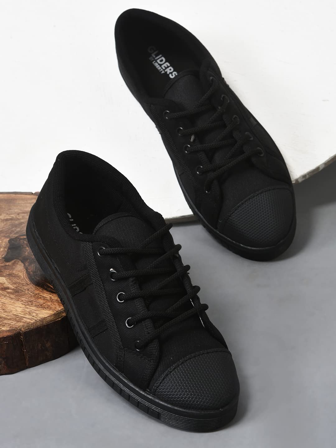 Liberty Kids Tennis-E Black School Shoes - 8 UK 2