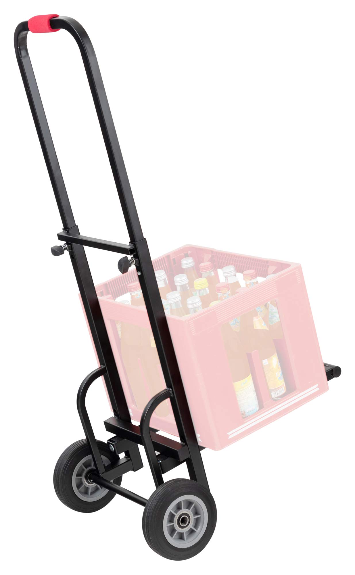 Stagecaptain SCS-40 MKII Sherpa Transportwagen - Sackkarre - Höhe: 68 cm - 103 cm - Länge: 60 cm - Belastbarkeit: max. 50 kg - Gewicht: 5,9 kg - schwarz