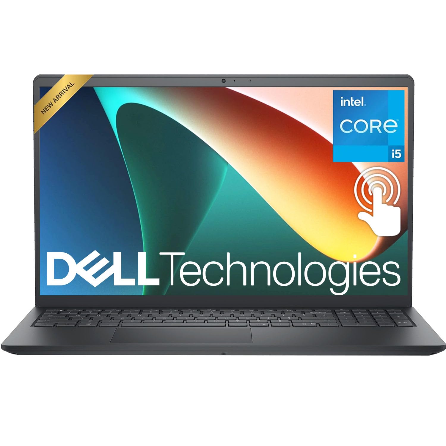 Dell 15.6" FHD Touchscreen Laptop for Study and Work, Intel Core i5-1334U, 32GB RAM, 2TB PCIe SSD, Wi-Fi 6, Long Battery Life, SD Card Reader, Windows 11 Pro, WOWPC Recovery USB