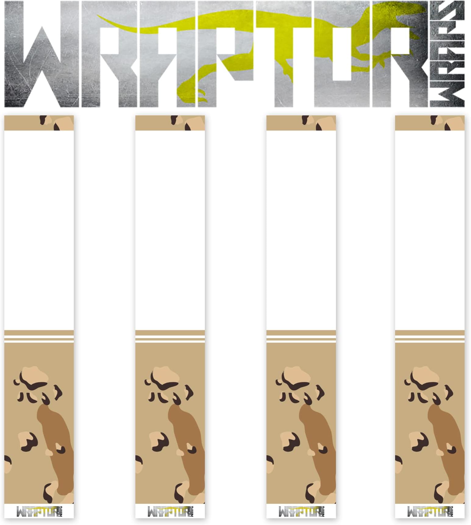 Wraptor Wraps Archery Arrow Wraps - Desert Camo Arrow Wraps - Half Wrap Design - Pack of 13