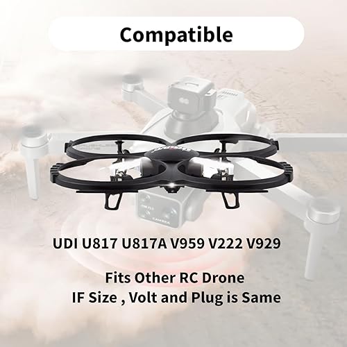 Miniatura 5 de 2 unids 3.7 V 500 mAh 25C 721855 JST Plug batería recargable Lipo con 1S cargador USB para UDI U818A U817A U817 U818A-1 V959 V222 V929 RC Quadcopter