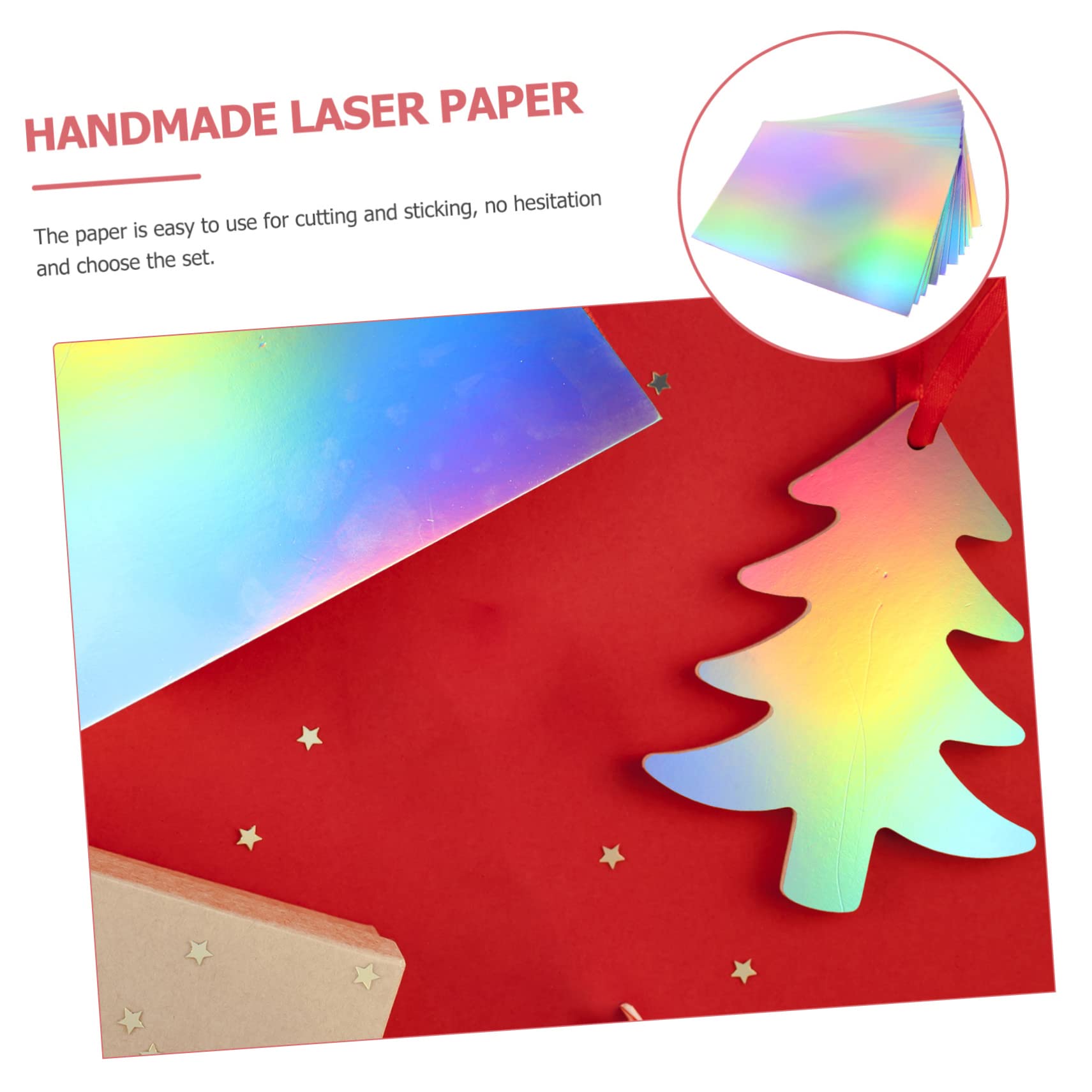Papel Decorativo para Manualidades A4 50 Piezas para Niños Cartón Ligero Brillante DIY Bricolaje Escolar Fiestas Creativo