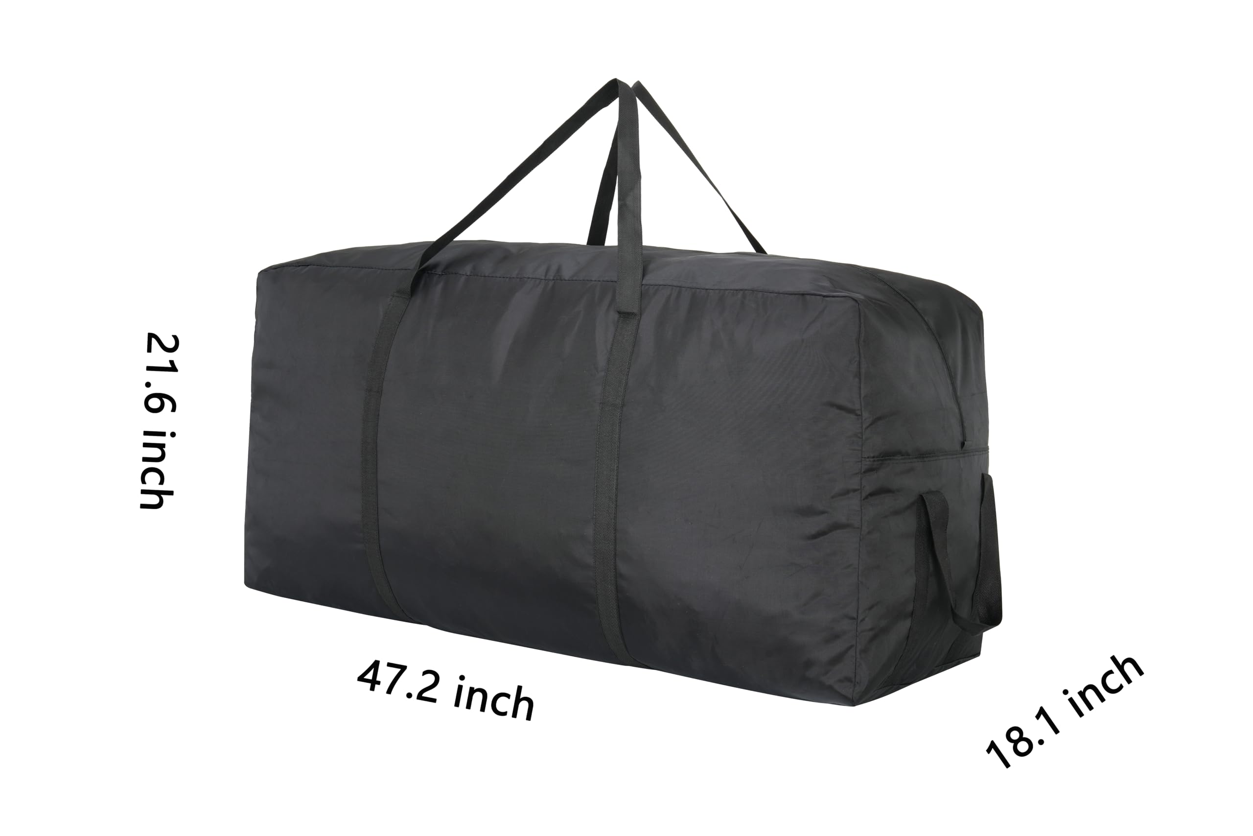 Ubagoo Sac de rangement Oxford Heavy Duty - Sac de rangement résistant - Sac de transport avec poignée - Pour literie, matelas, couvertures, couettes et oreillers (120 x 55 x 46, 300 l)