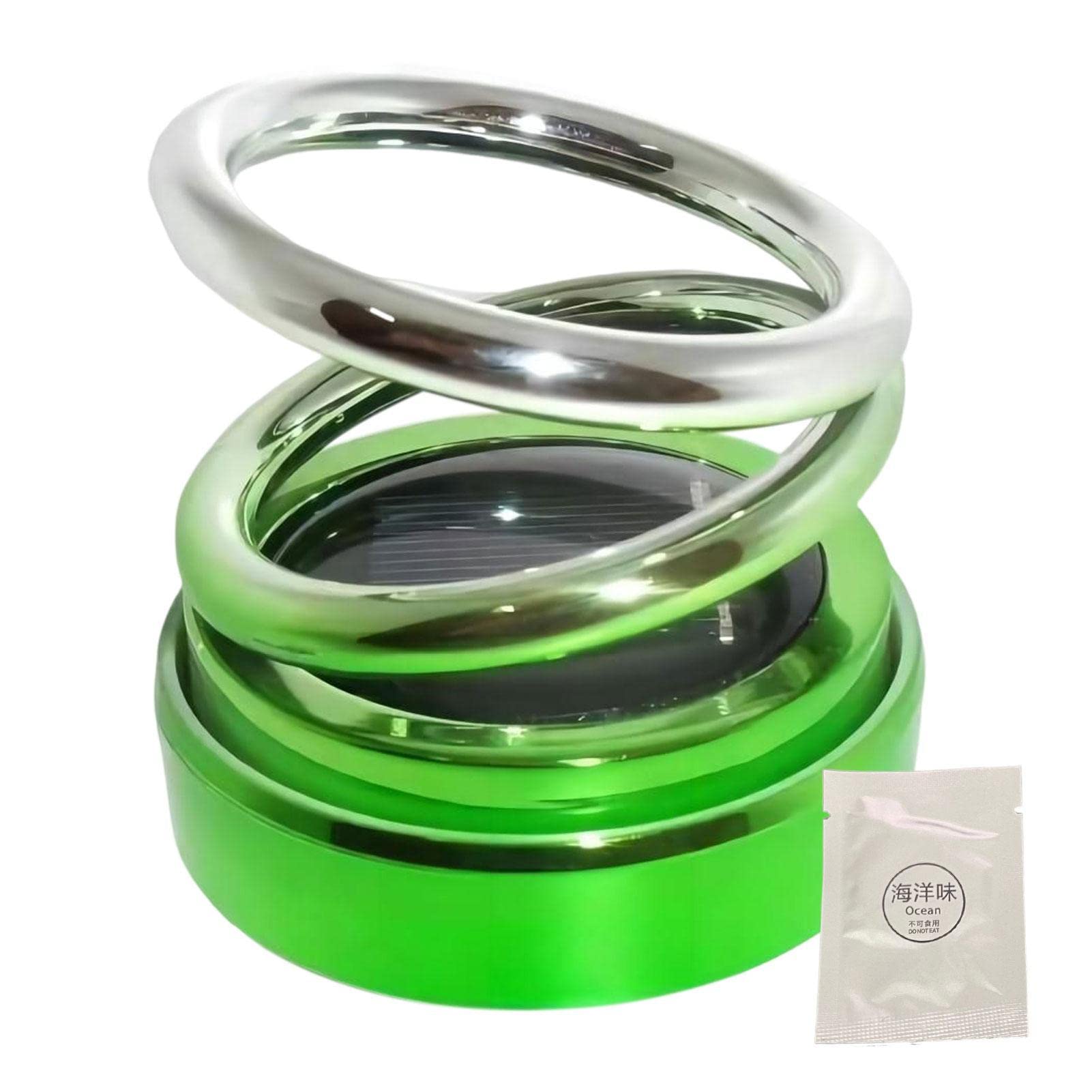 Car Air Freshener | Solar Rotating Car Air Freshener | Car Air Purifier With Double Solar Energy Aromatherapy Diffuser | Solar Energy Car Perfume Diffuser Solar Fragrance Diffuser Desk Ornaments