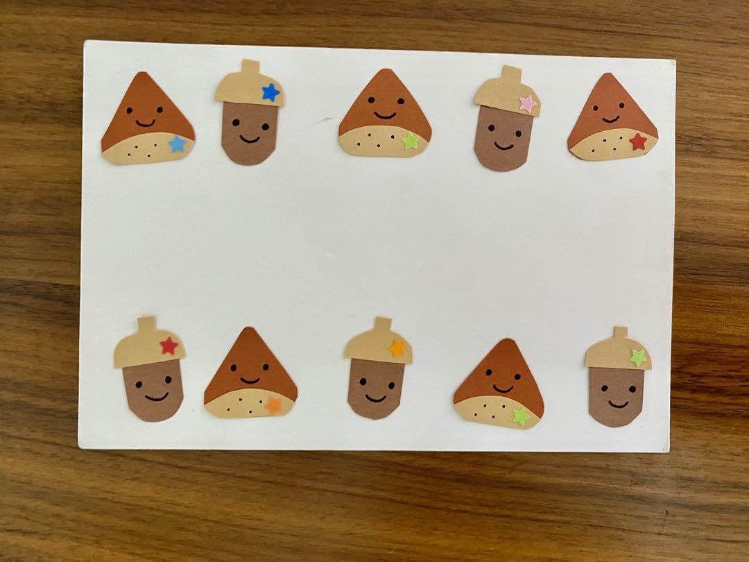 Amazon.co.jp: ペーパークラフト 「 どんぐり 」 アルバム 季節 壁面