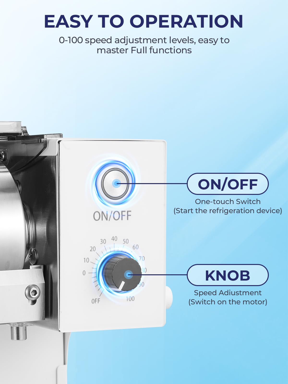 FOHERE Gewerbliche Schnee-Eismaschine 75kg/24h - Edelstahl Bingsu Maschine mit Selbstreinigungsfunktion & Kompressor - Profi Snowflake Ice Maker für Café, Milchtee-Bar & Gastronomie