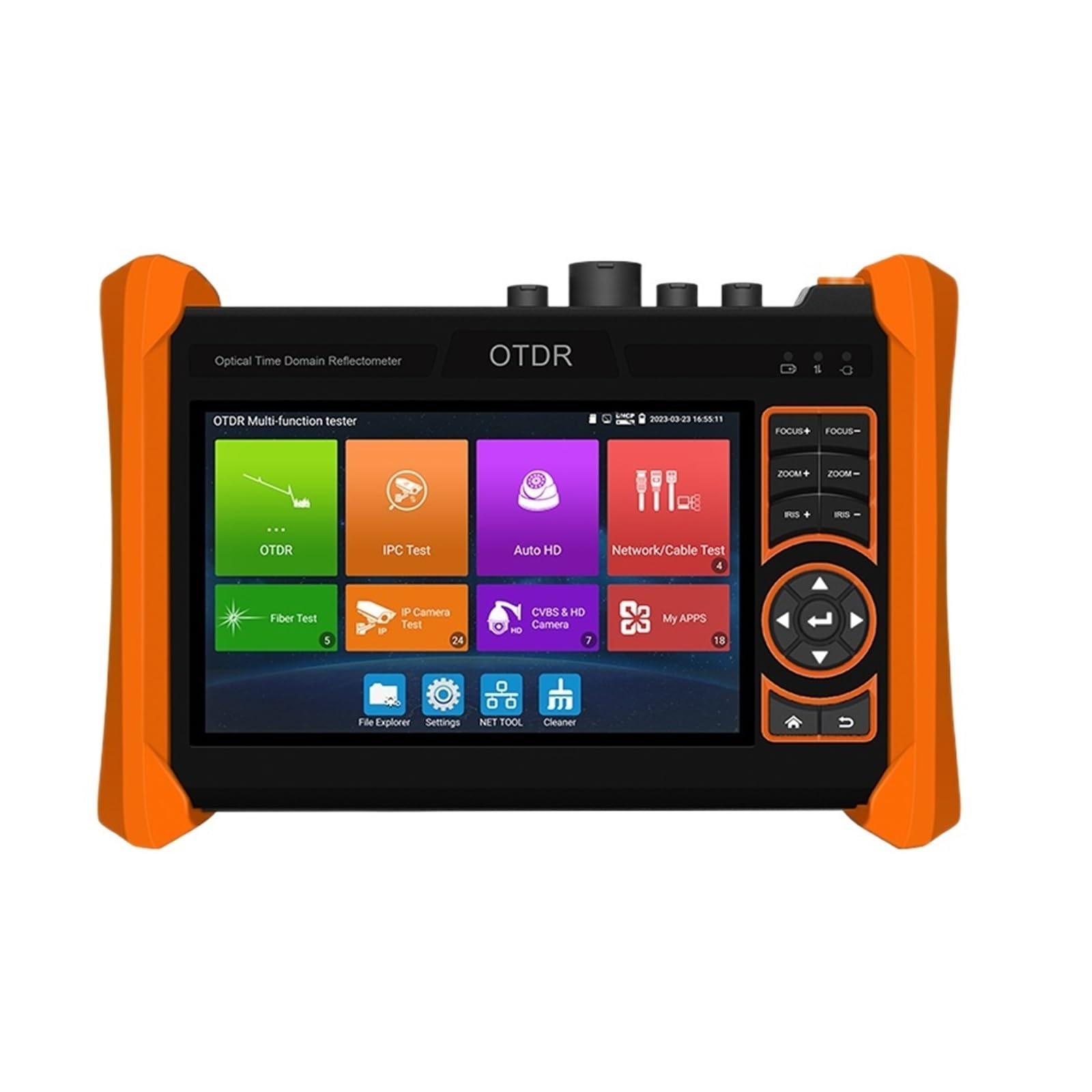 Vxdefp Mt-6510 34 34Db Cctv Tester, 5.4 Inch Ip Cctv Camera Tester Handheld 4K H.265 8Mp Adh/Tvi/Cvi Opm Vfl Fiber Cable, Combined With Otdr Mt-6510(Mt-6510 34 34Db)