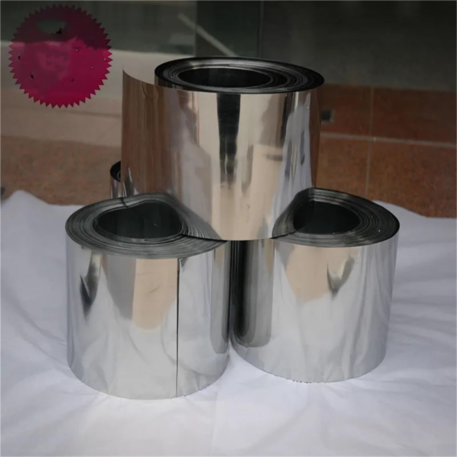 sujeniir Nickel foil. Nickel Strip. Ultra Thin Nickel foil. Experimental Nickel foil. Nickel 99.999%, Thickness 0.01~0.003mm.(0.008mmx100mmx1m)