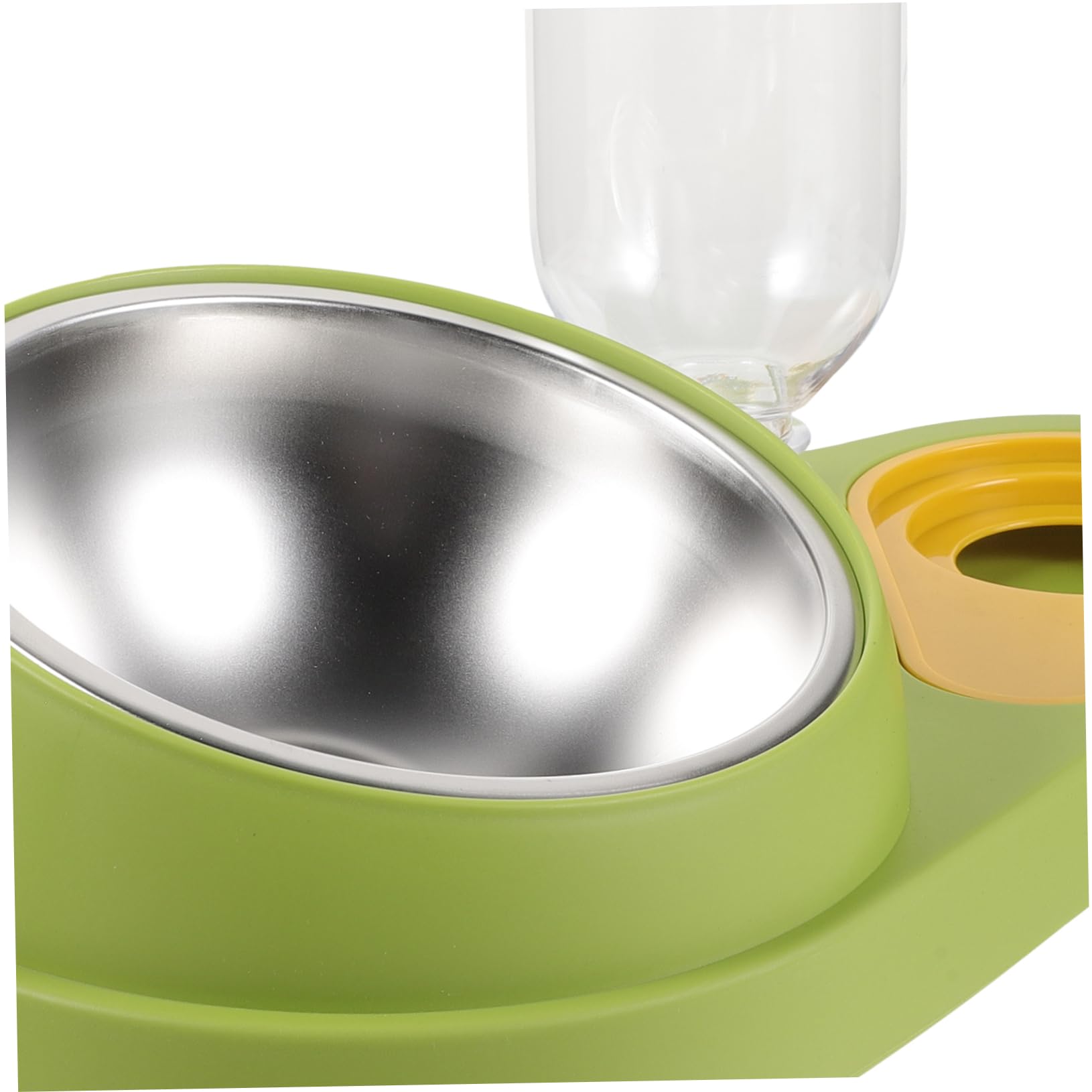 Yardwe Cat Dog Feeder with Water Bowl Automatic Pet Feeder Gravity-Driven Refill System Lightweight Easy to Assemble