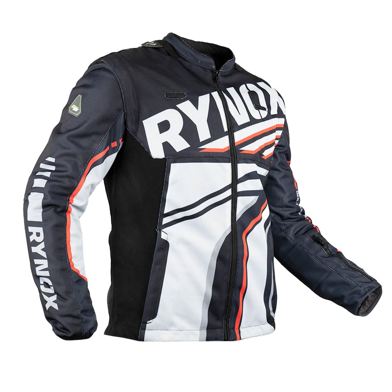 Rynox Dune Neo Trail Offroad Jacket | Mesh Motorcycle Offroad Riding Jacket with Abrasion Resistance - Black Red, Small-image-16