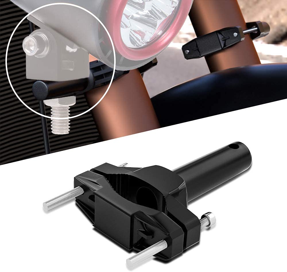 Biqing 2PCS Staffe Di Montaggio Faro Per Moto,Universale Luce a LED Staffa di Montaggio per Manubrio/Montaggio Fendinebbia off-Road Faretto Staffa per Forcella Supporto Fisso per Lampada(23-55MM)