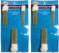 Vista 2 de 6 cepillos limpiadores de botellas de algodón punta suave para evitar arañazos, cepillo pequeño y largo, cepillos de limpieza de vidrio, juego de 6