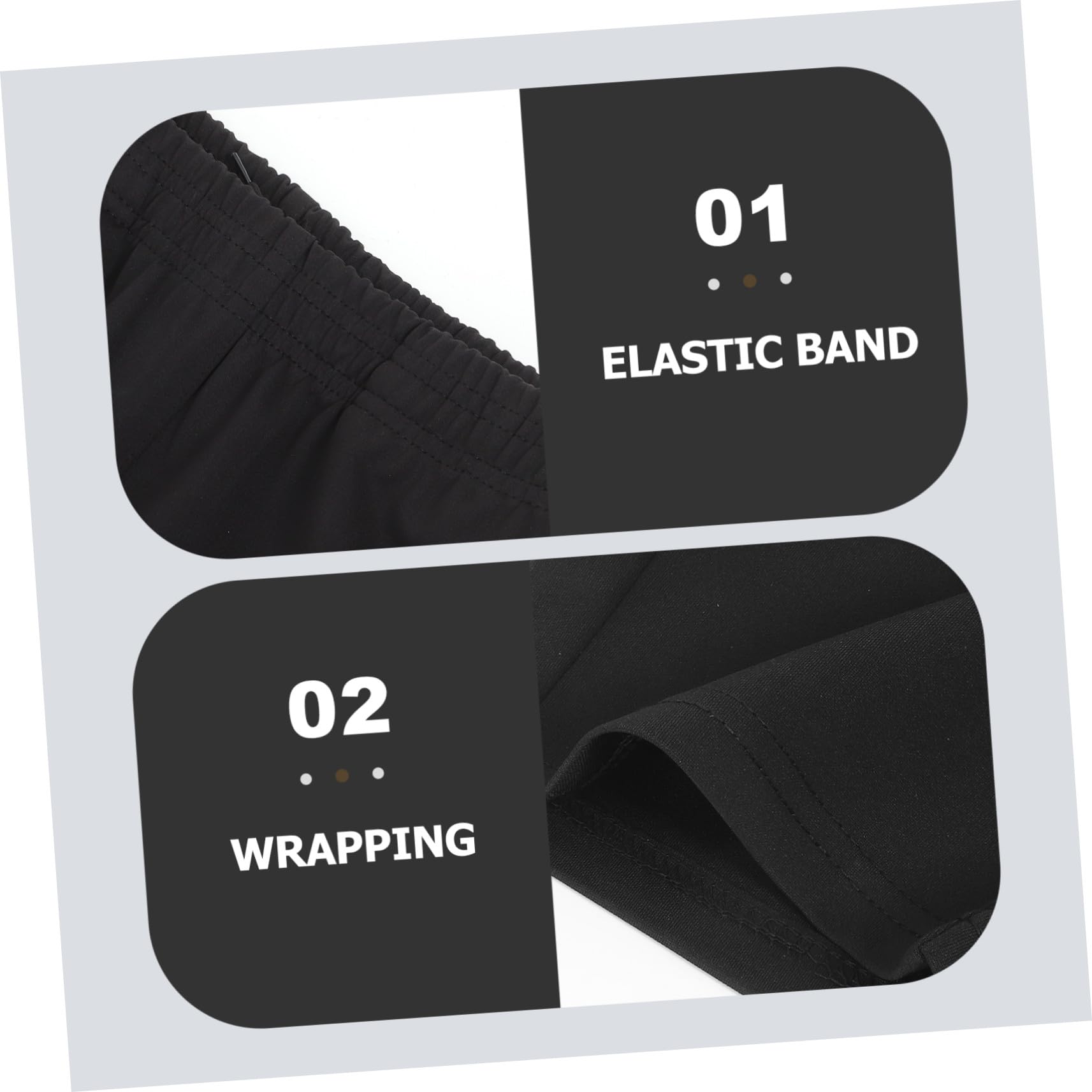 Schwarze Kochhose Herren mit Elastischem Atmungsaktiv Funktionale Taschen Ölresistent Bequem für Küche Restaurant Arbeit und Freizeit XL