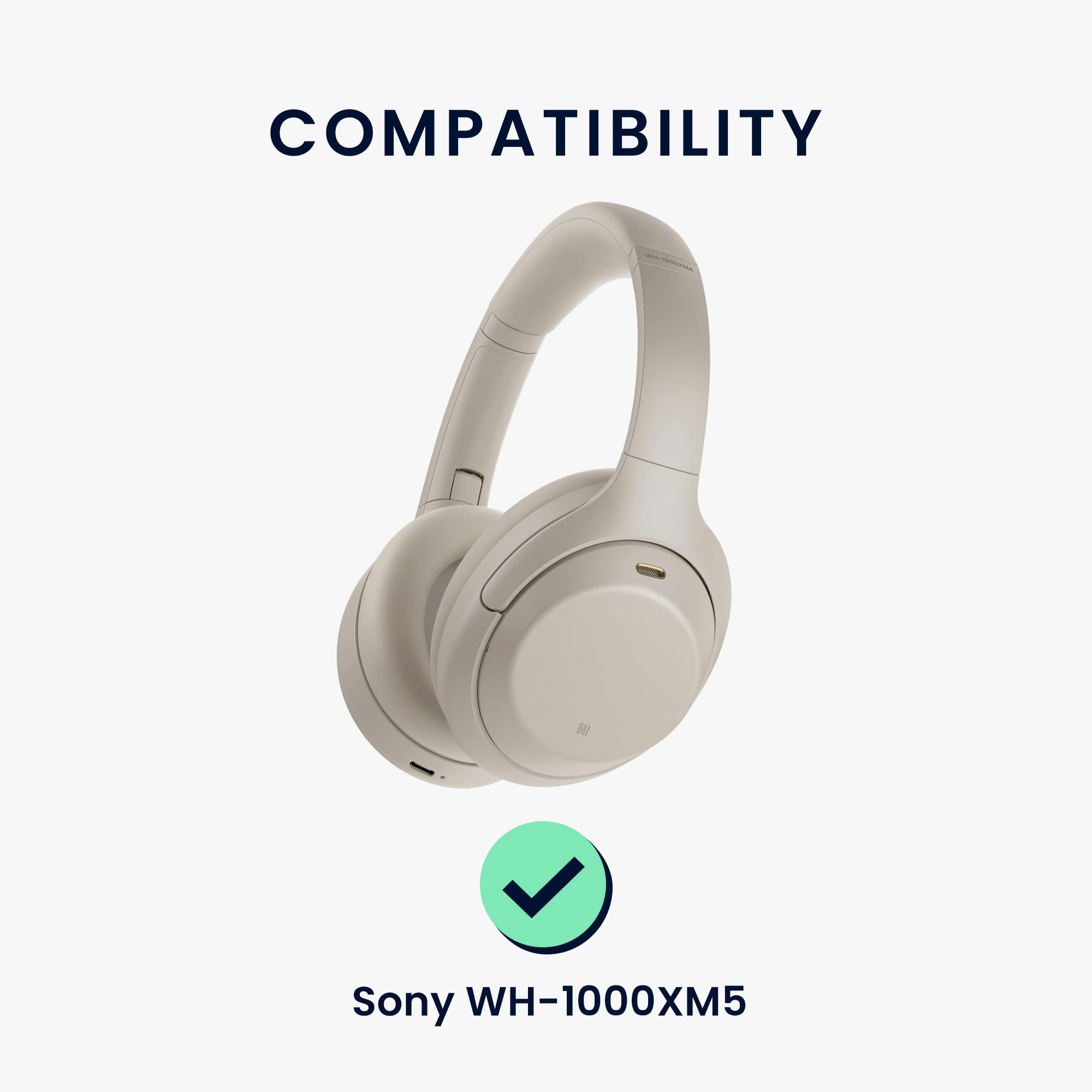 Amazon | kwmobile 2x ヘッドホンカバー Sony WH-1000XM5対応 交換用