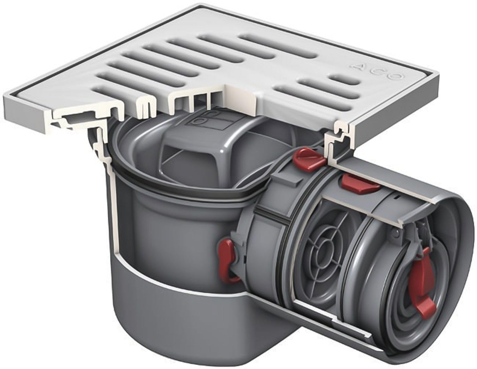 Aco Junior Type 5 Basement Drain DN100 Horizontal Backflow