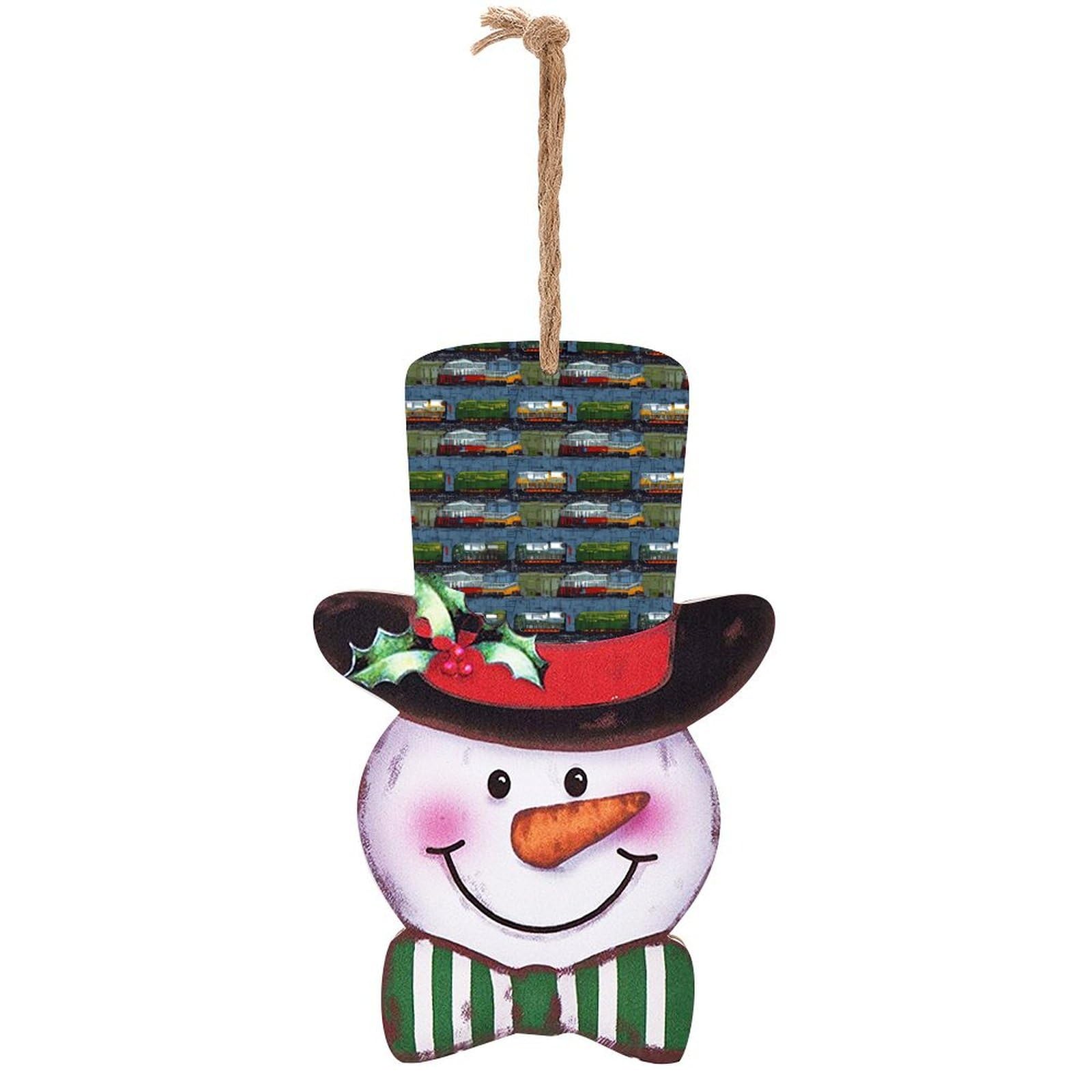 Panneau en bois bonhomme de neige magique pour célébrer Noël en famille