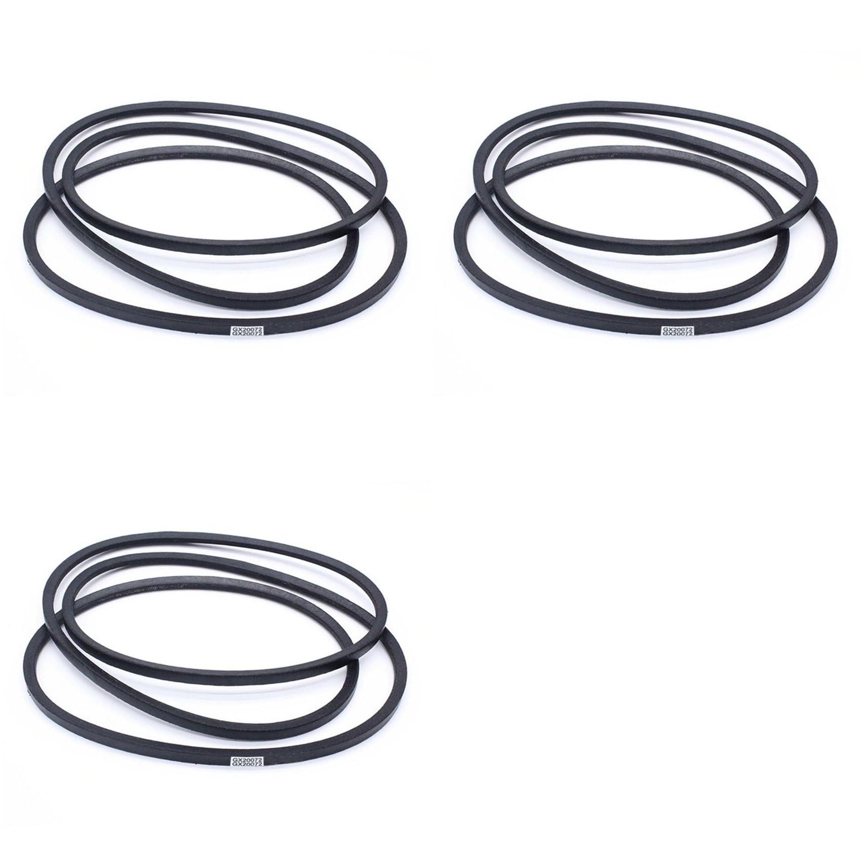 Jnchdghwa Black 3Pcs 42 Inch Mower Deck Belt Fit For Gx20072 La100 La105 La110 La115