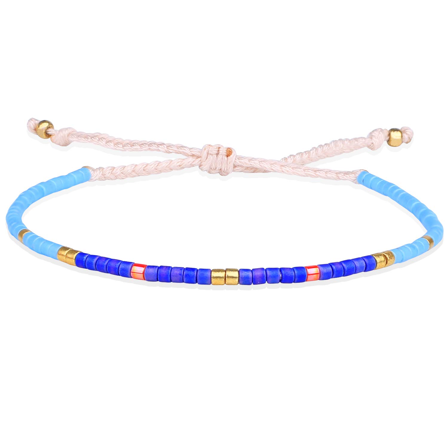 Bracciali Dell'amicizia Fatti A Mano Con Perline Occhio, Regolabili, Regalo Donna