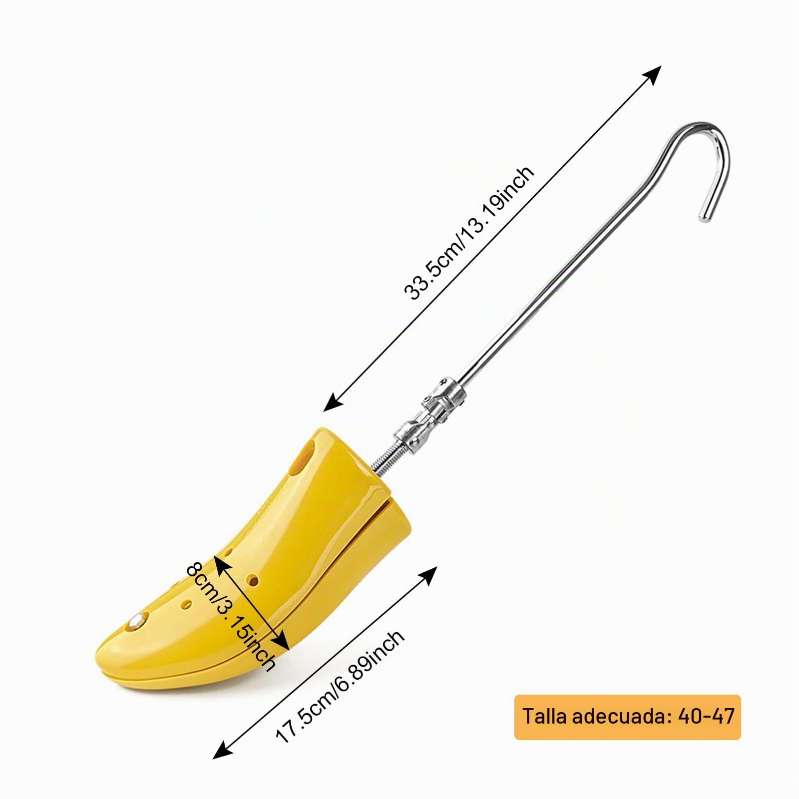 Zimoer Profesional Estirador de Zapatos, Ajustable Altura Hormas de Plástico, Hormas para Zapatos para Hombre y Mujer, Ensanchador de botas para pies gruesos, Hormas de zapatos ajustables, 40-47