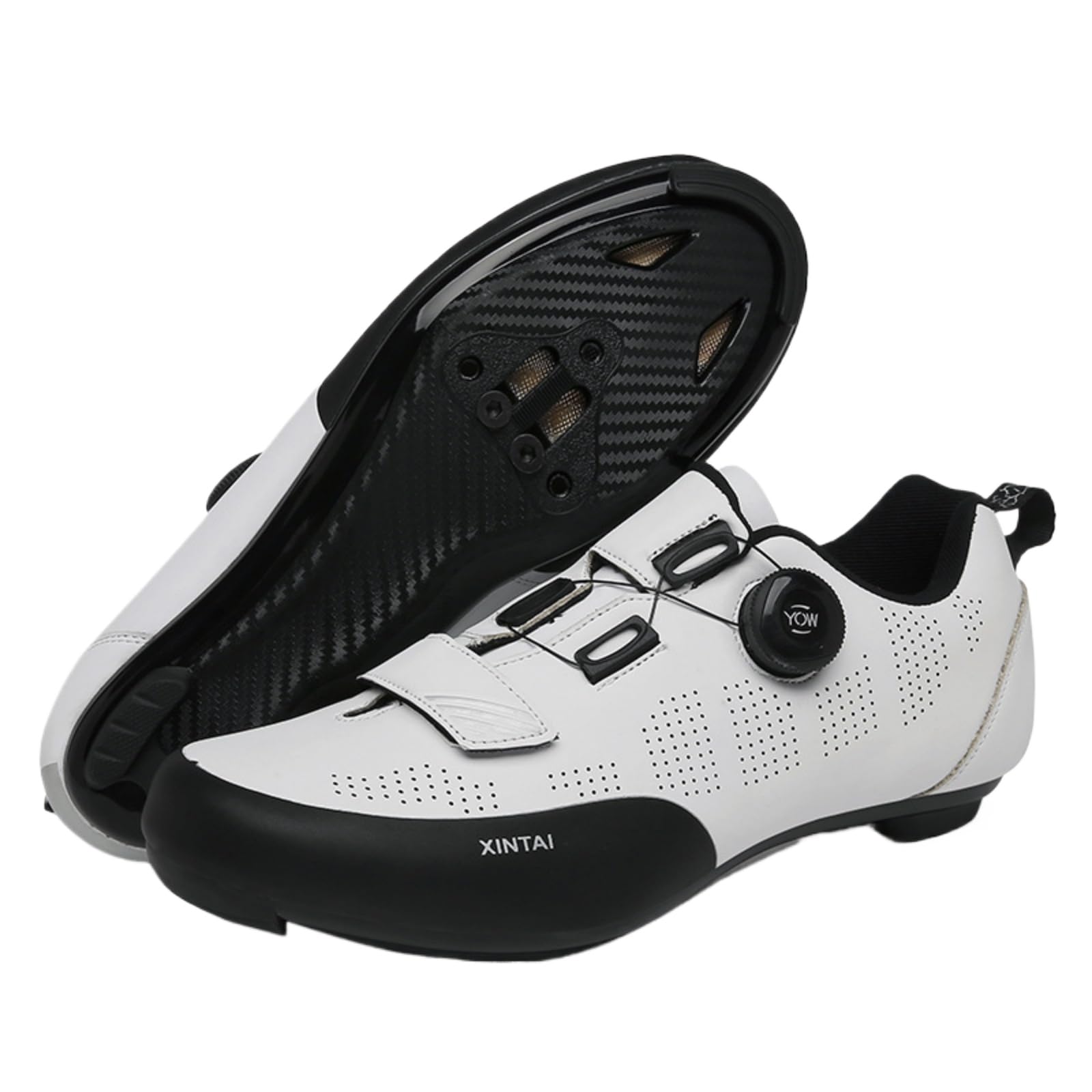 Mateju Zapatillas Ciclismo Carretera Hombre Mujer, 36-47 EU Zapatillas Bicicleta Carretera Hombre con Calas Respirables Antideslizantes para Deportes al Aire Libre