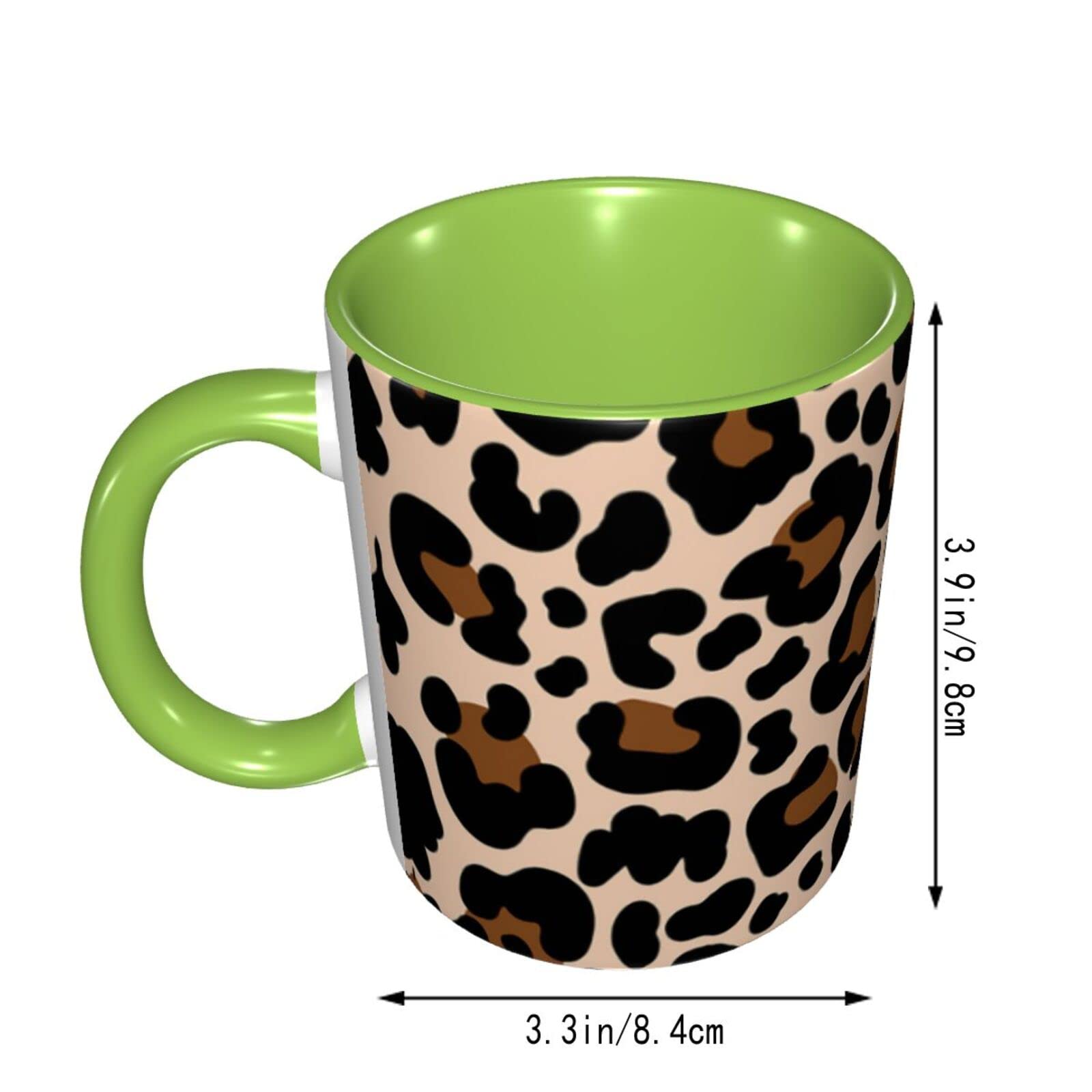 Amazon.co.jp: マグカップ 豹柄 ヒョウ柄 磁器カップ お茶カップ