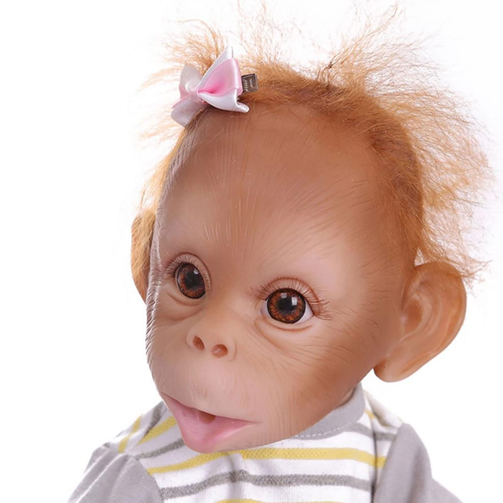 Amazon.co.jp: LBYLYH 赤ちゃん猿人形手作りソフトビニール