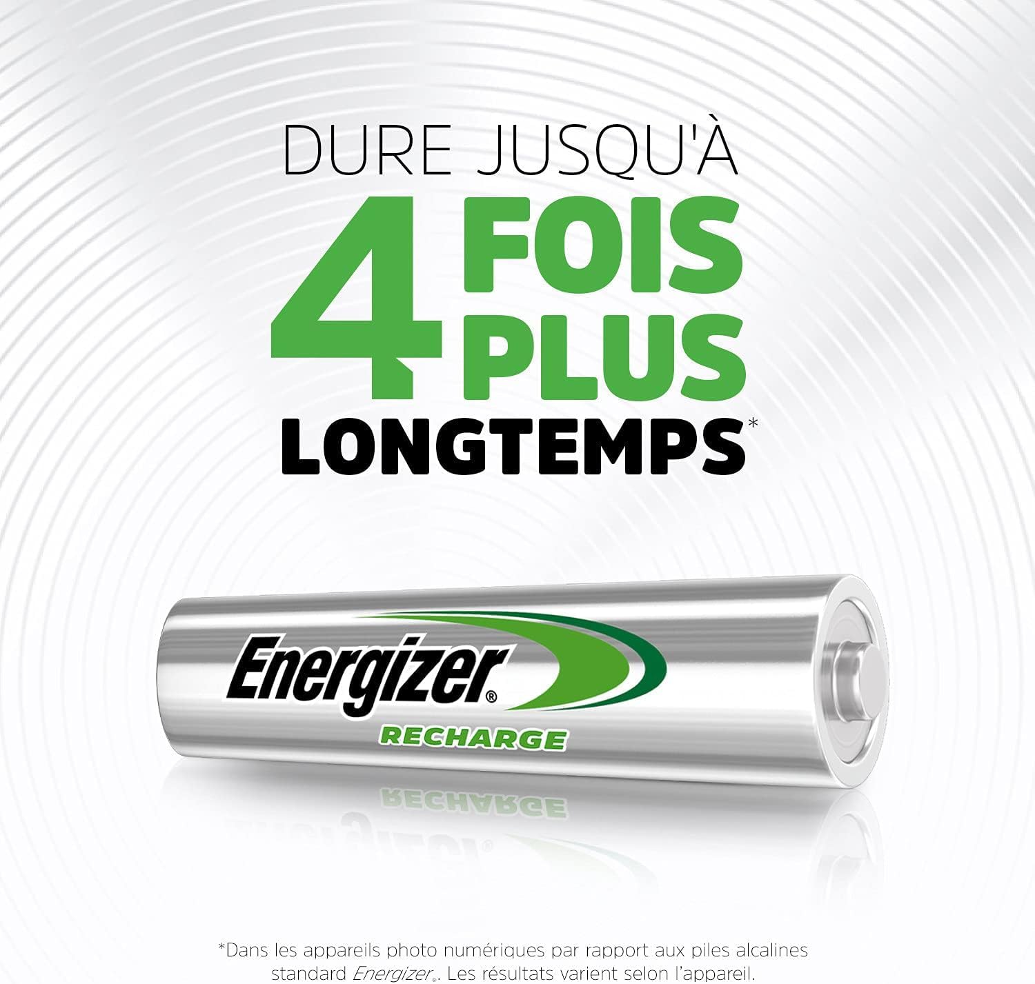 Energizer Recharge Power Plus - Piles Rechargeables AA + AAA (Lot de 16) - pré-chargées - Puissance Longue durée - 1000 Cycles - Emballage 100% Recyclable et sans Plastique