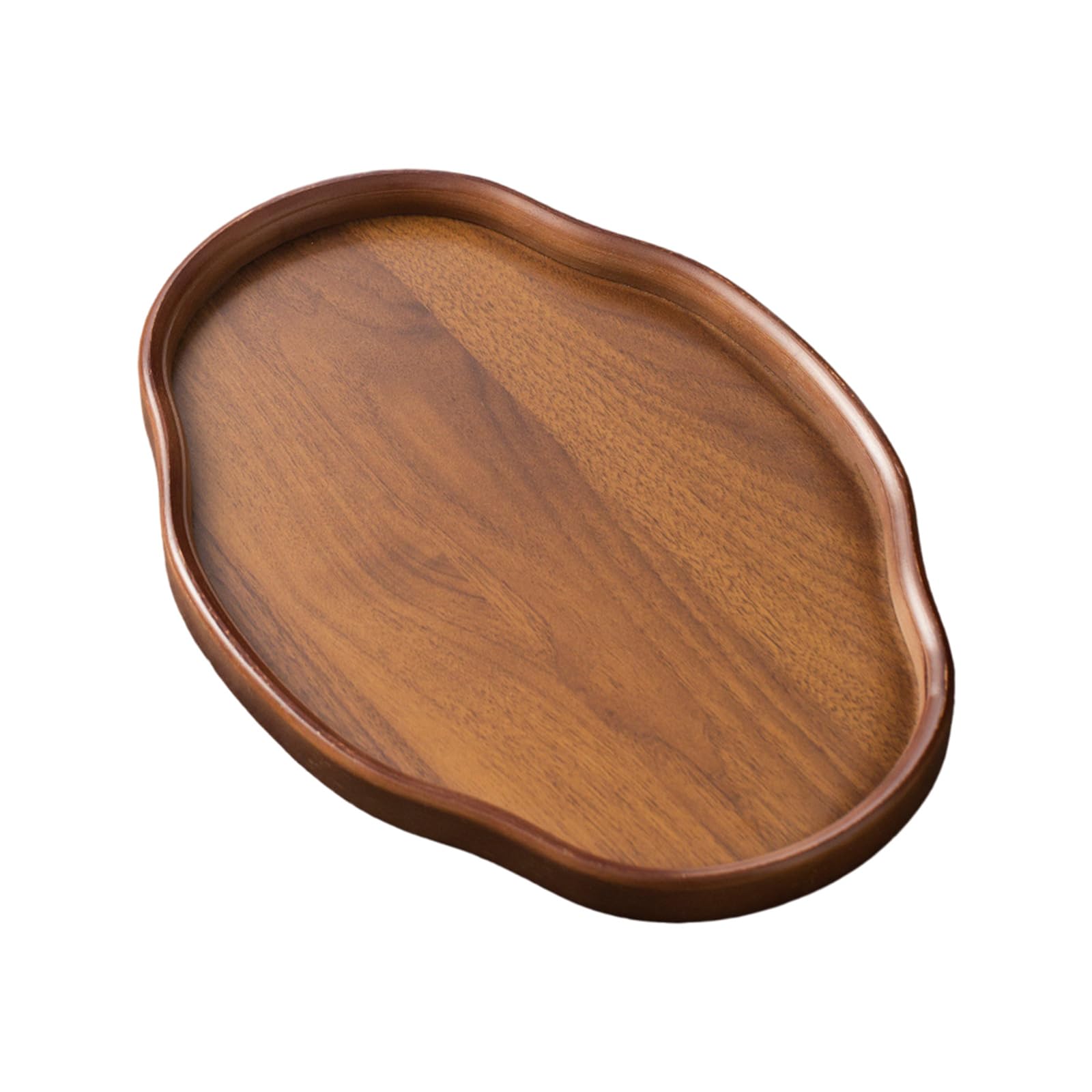 Natural Wood Platter for Kitchen Use, Dining Serving, or Living Room Centerpiece Wooden Tray