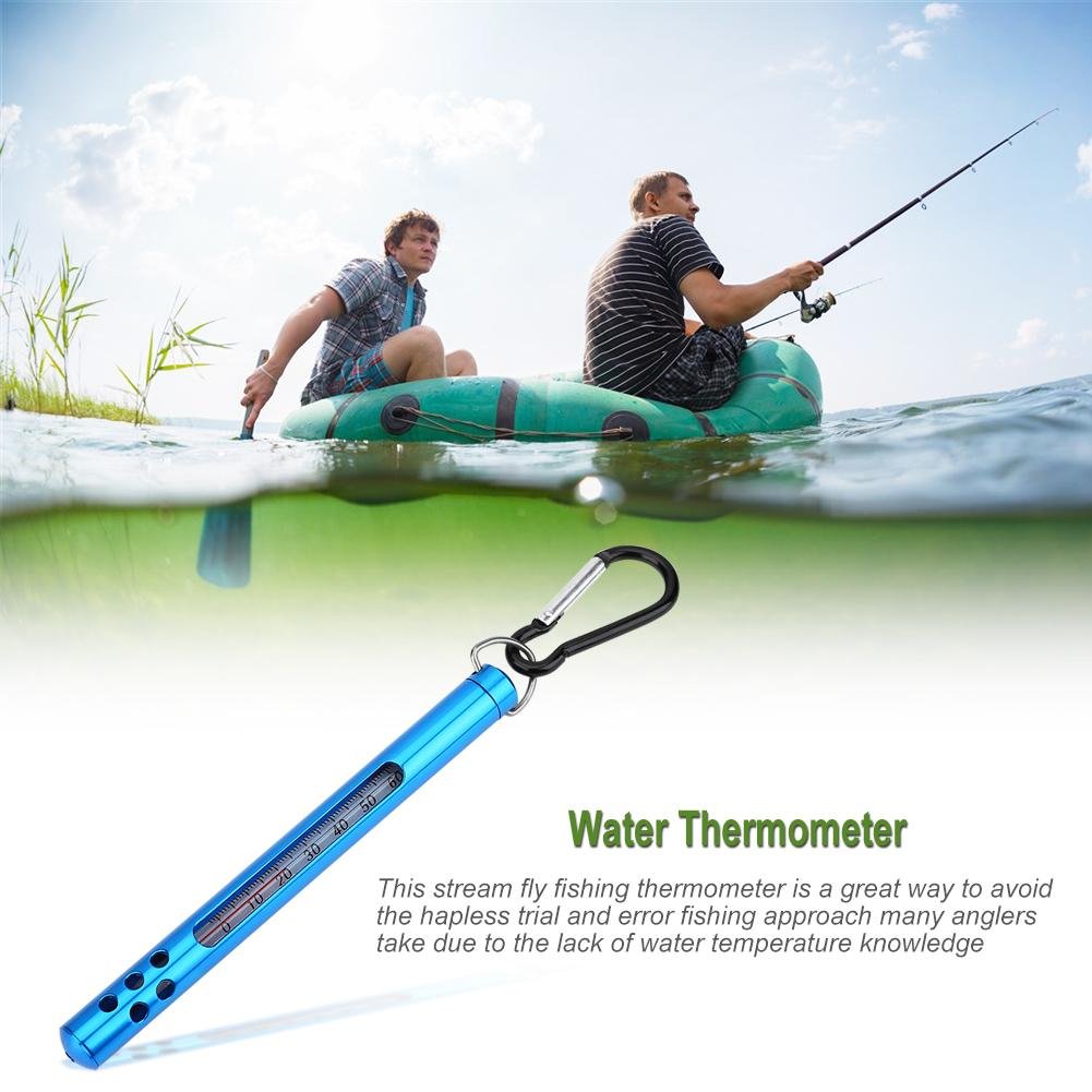 Fliegenfischen-Thermometer Metallfliegenfischen-Wasserstrom-Thermometer Fischenzubehör ImFreien FürStromflussseeFischen (#3)