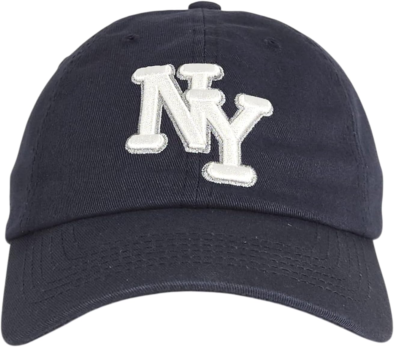 NY 3D Embroidered Cotton Dad Hat – New York Baseball Cap, Adjustable Metal Buckle Strap, Unstructured Low-Profile Style - Image 2