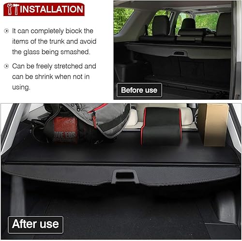 Miniatura 128 de Powerty Cubierta de carga para Lexus CT200h 2011-2017 Accesorios Cubierta de maletero retráctil Cubierta de blindaje de maletero Cubierta