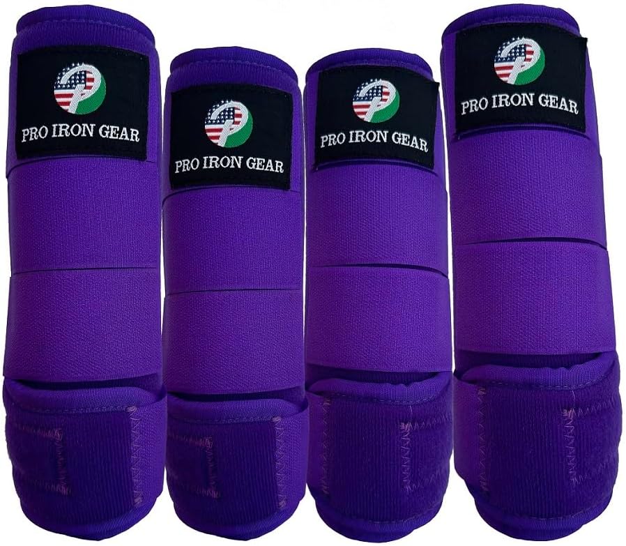 Miniatura 4 de Botas de cepillado de medicina para caballos Juego de 2 y juego de 4 en 14 colores