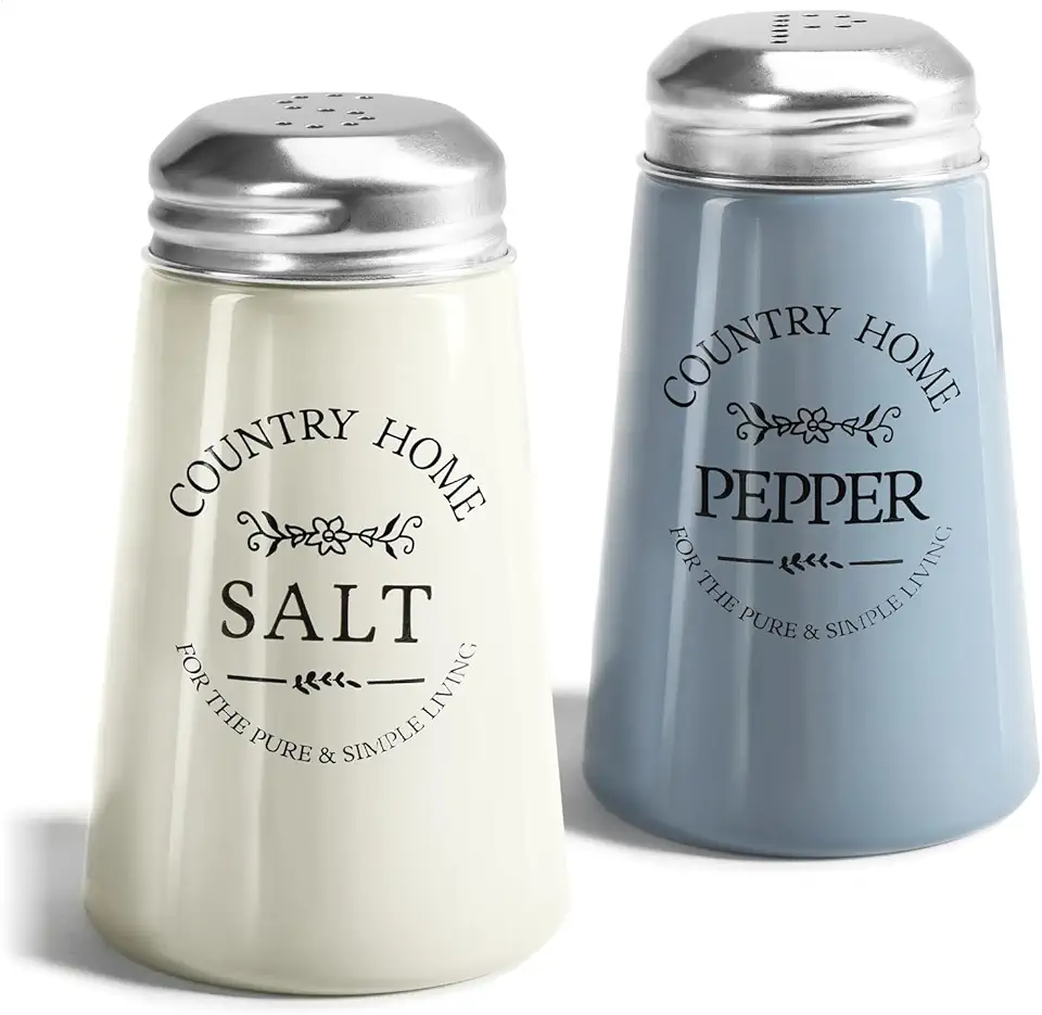 Kryddshakers i glas lantlig stil