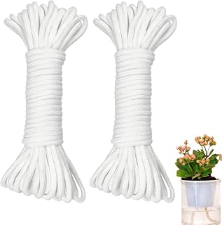 Plant Wicks for Self Watering, 2-Piece Automatic Waterer Rope, Plant Pot Capillary Watering System for Indoor, Balcony, Terrace, Garden, Yard, Home, Office, Grow Room