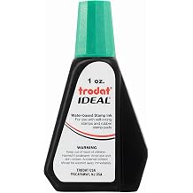 Self-Inking Stamp Ink - 1oz Refill Bottle- Green