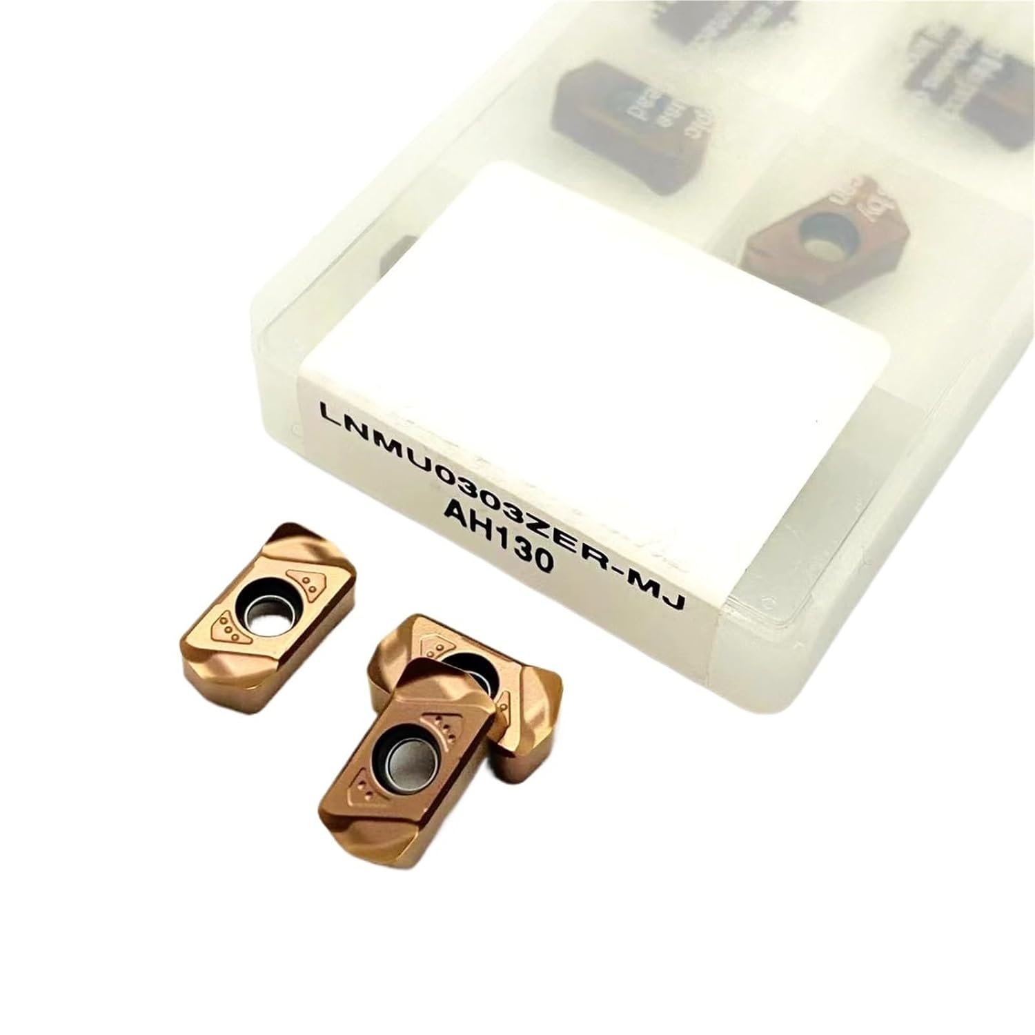 10 Pieces LNMU0303ZER MJ AH130 LNMU0303ZER MJ AH725 CNC Carbide Blades, Lathe Turning Tool Indexable Milling Inserts(LNMU0303ZER MJ AH130)