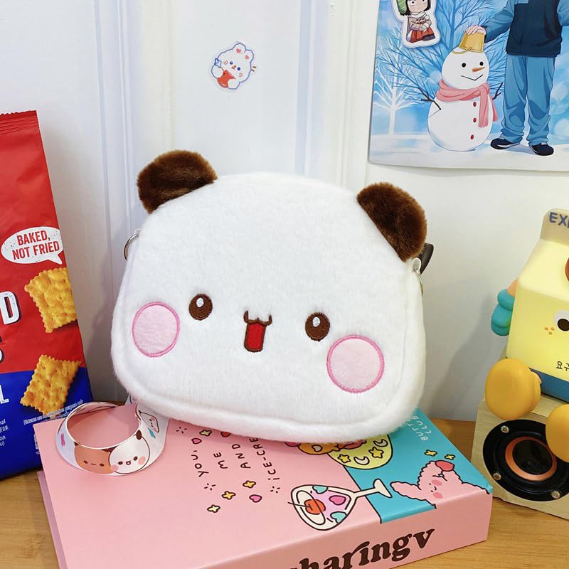 TK Bubu Dudu Dudu Bubu 2024 New Christmas Cute Plush Bear Shoulder Bag Soft Cute Toy Bag Card Bag Shoulder Diagonal bag2