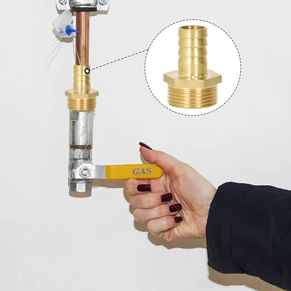 Amazon | 蛇口コネクター 19mm 真鍮ガーデンホース 1 インチ雄ネジ、1 Amazon | 蛇口コネクター 19mm 真鍮ガーデンホース 1 インチ雄ネジ、1