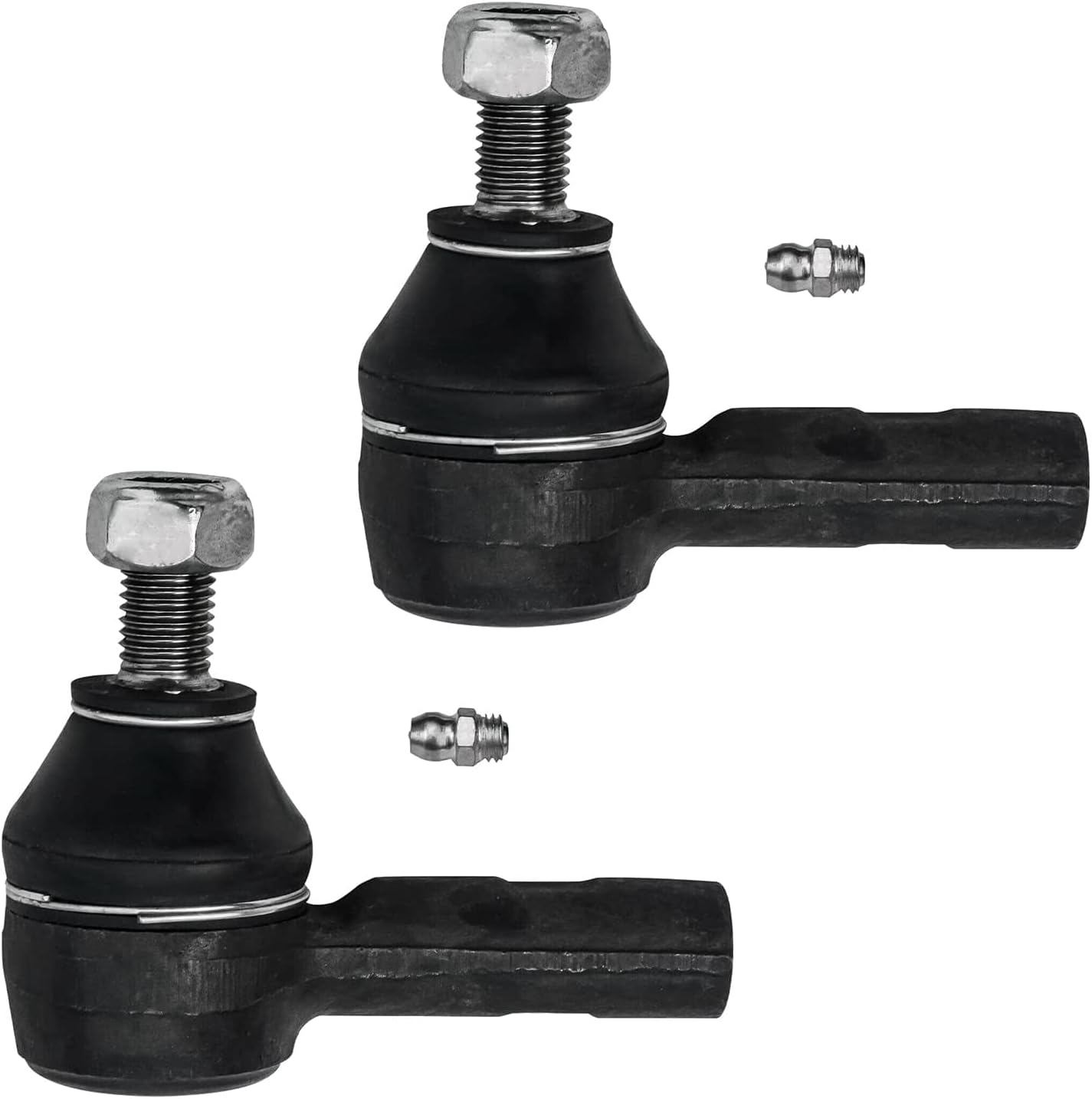 Detroit Axle - Front Upper Control Arms w/Ball Joints Outer Tie Rod Ends Replacement for 1998 1999 Mercedes-Benz CL500 CL600