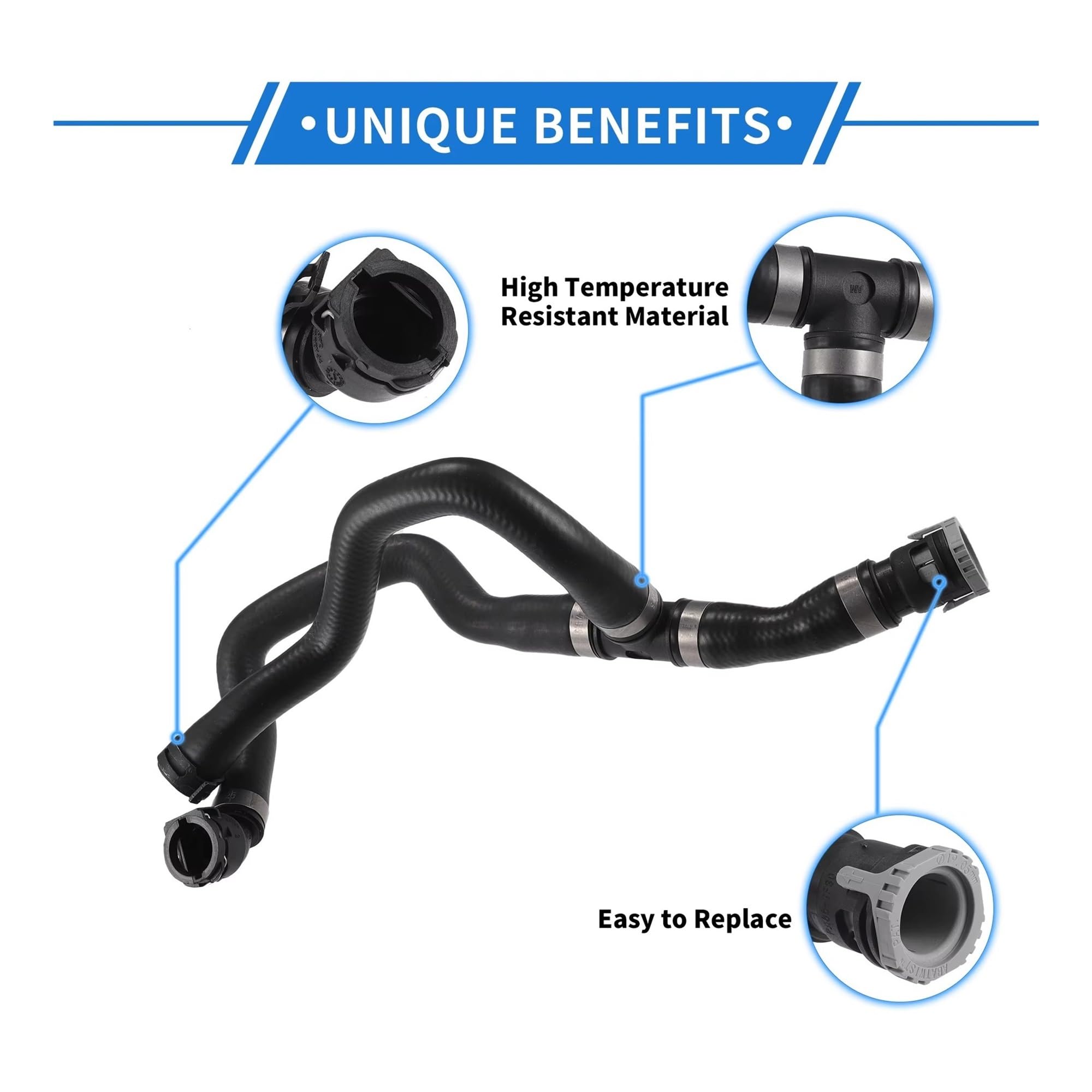 Manguera de admisión para Escape 2013-2019 Lincoln 2017-2019 N.° CV6Z18472T Manguera de calefacción Compatible con la Manguera de admisión de Aire del automóvil