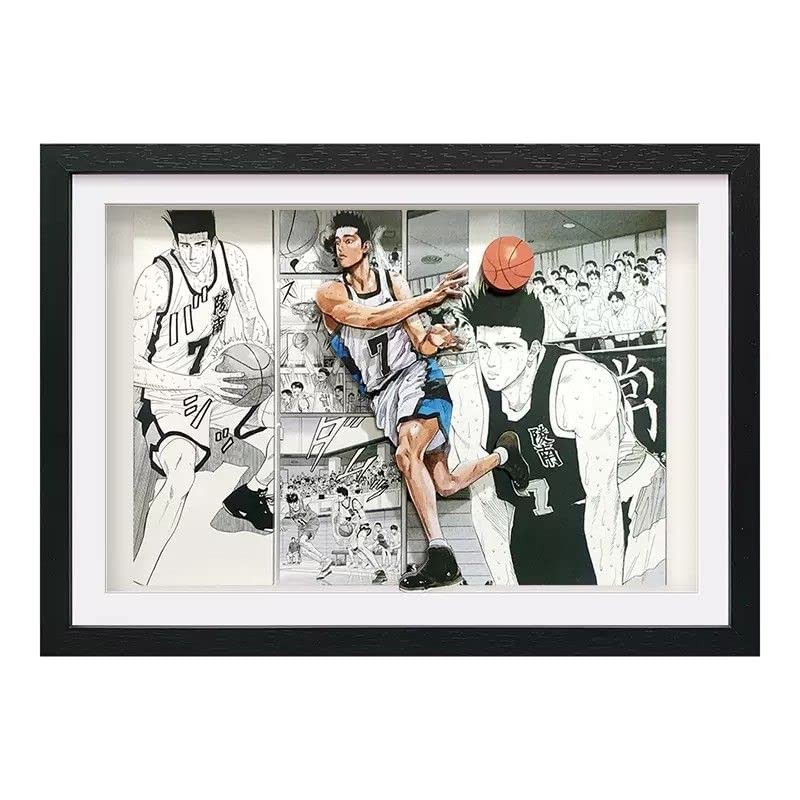 SLAM DUNK スラムダンク 立体画 3D ◎湘北高校バスケ部