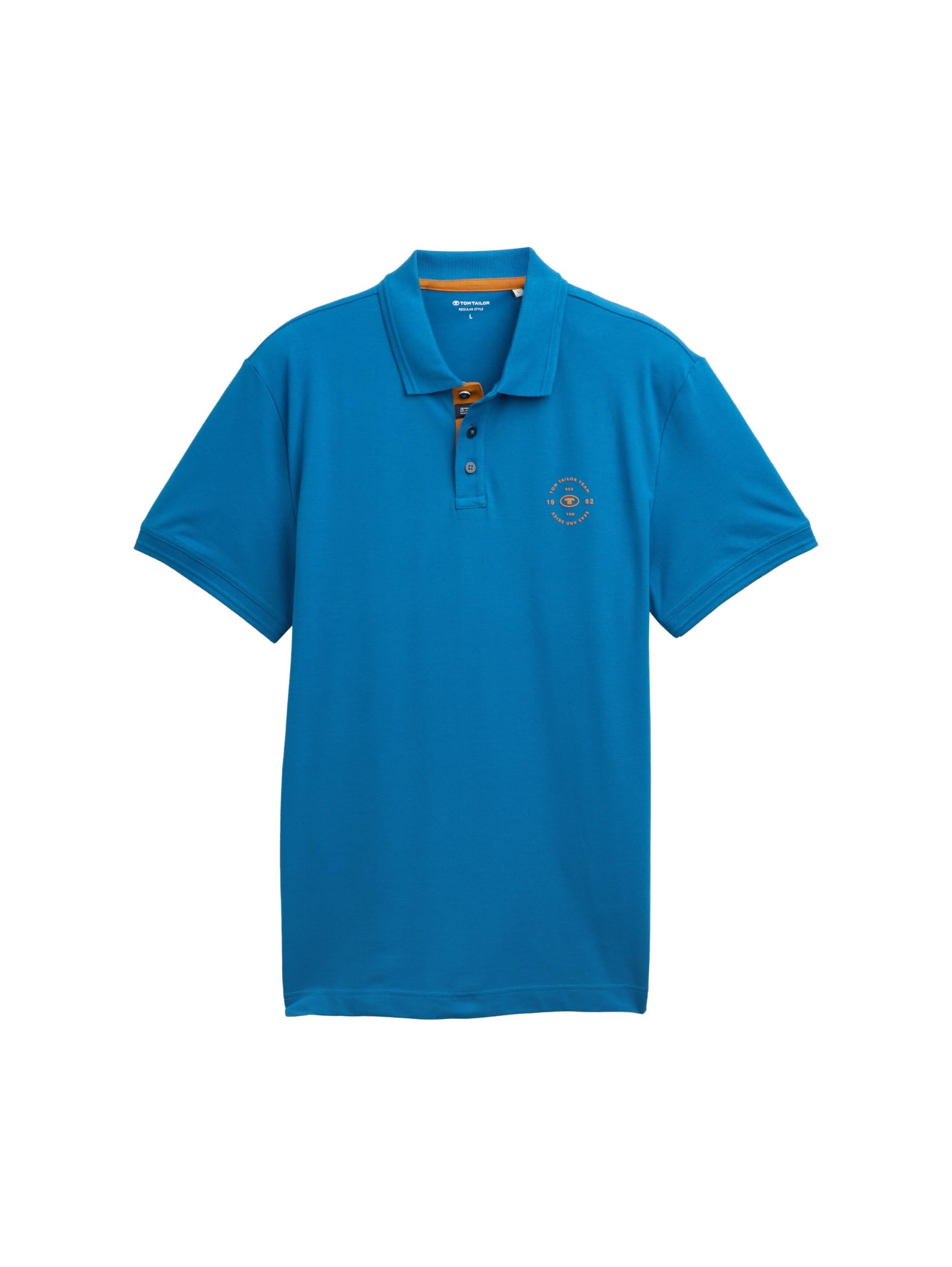 TOM TAILOR Men's Polo Shirt, 28857 - Blue Petrol, M