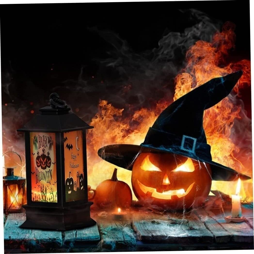 Halloween Led Lampion Z Dyni 2 Sztuk Halloween Świecące Światło Dyni Led Świecące Latarnia Lampa W Stylu Vintage Lampa Naftowa Halloween Impreza Tematyczna Prop Dekoracji Boże Narodzenie Halloweenowy