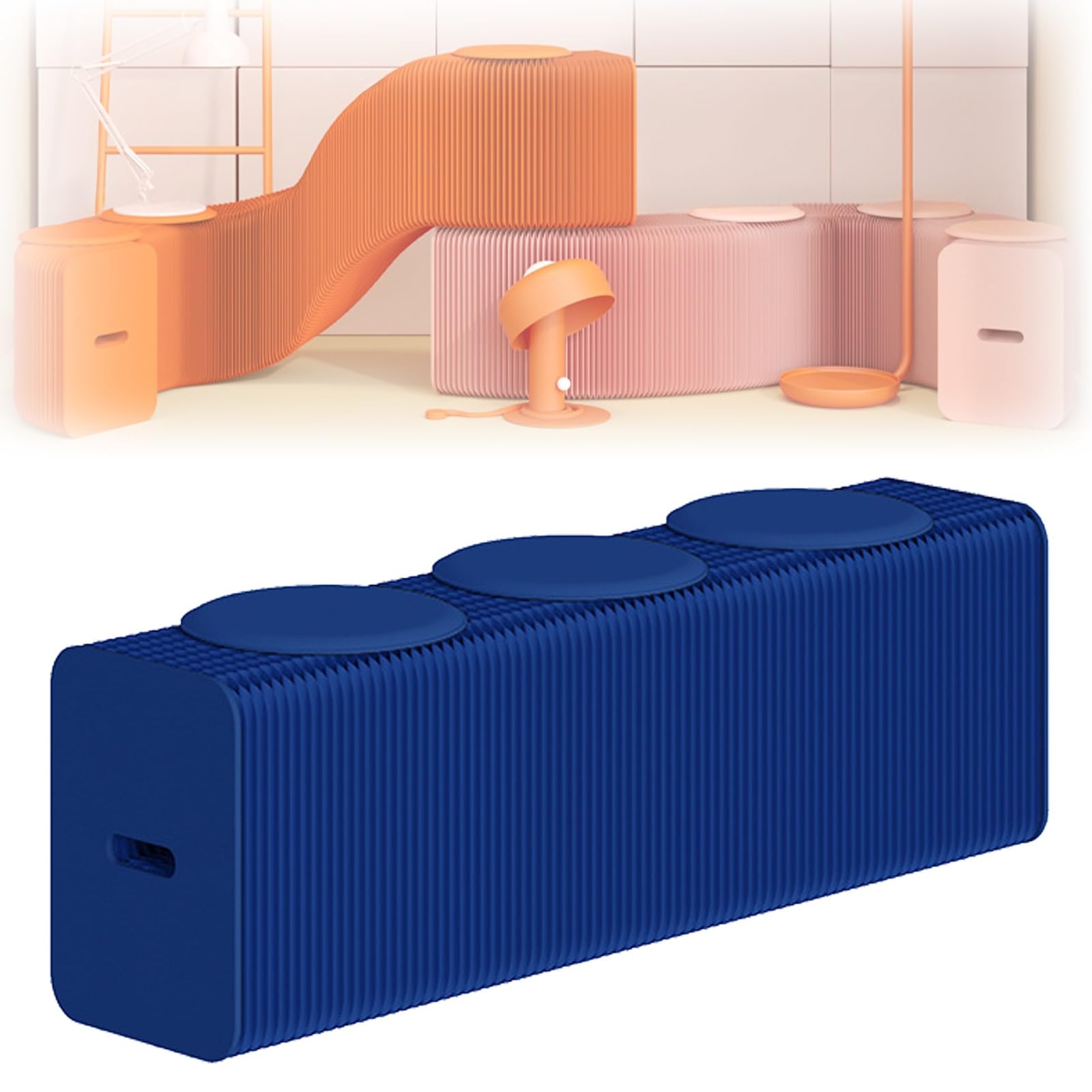 Taburete plegable de papel con capacidad de 440 libras asiento auxiliar de panal
