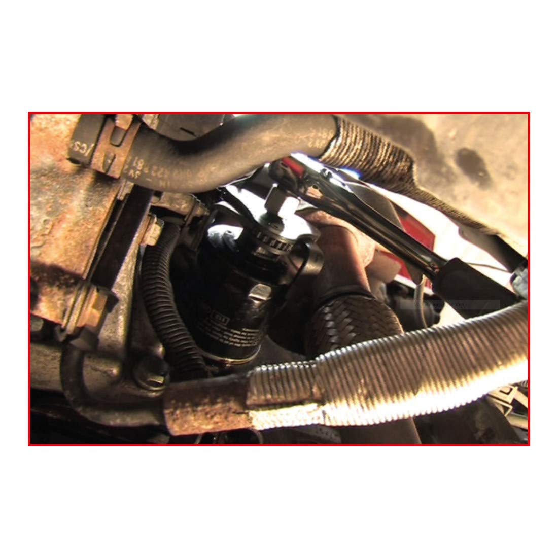 KS Tools 150.9314 Clé De Filtre À Huile 3 Bras Auto-Réglables Avec Adaptateur 65-138 - Outillage Mecanique Auto - Diamètre 65 Mm