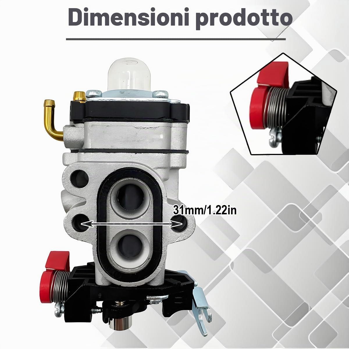 Carburatore TJ27E per Kawasaki TJ027E TJ35E TJ035E KBH27B KBL27B KBL27BC Tosaerba per Walbro WYA93-932 Decespugliatore Accessori per attrezzi da giardino 15004-2056