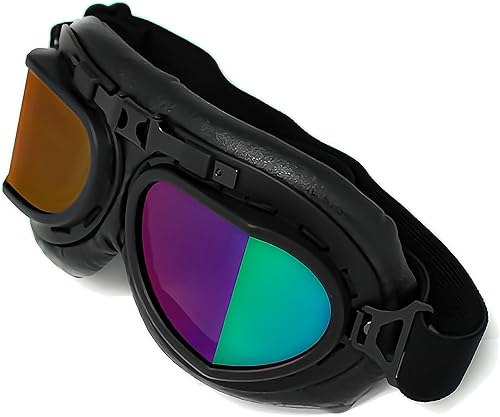 Miniatura 4 de 1Storm Casco de media cara para motocicleta, ciclomotores, scooter piloto con visera ahumada interior retráctil HKY205V