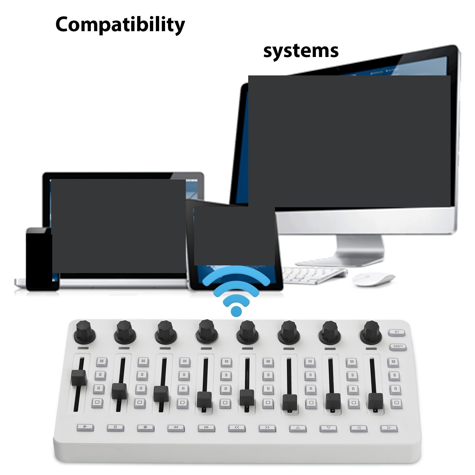 Console di missaggio controller MIDI wireless Mixer controller USB con connessione BT